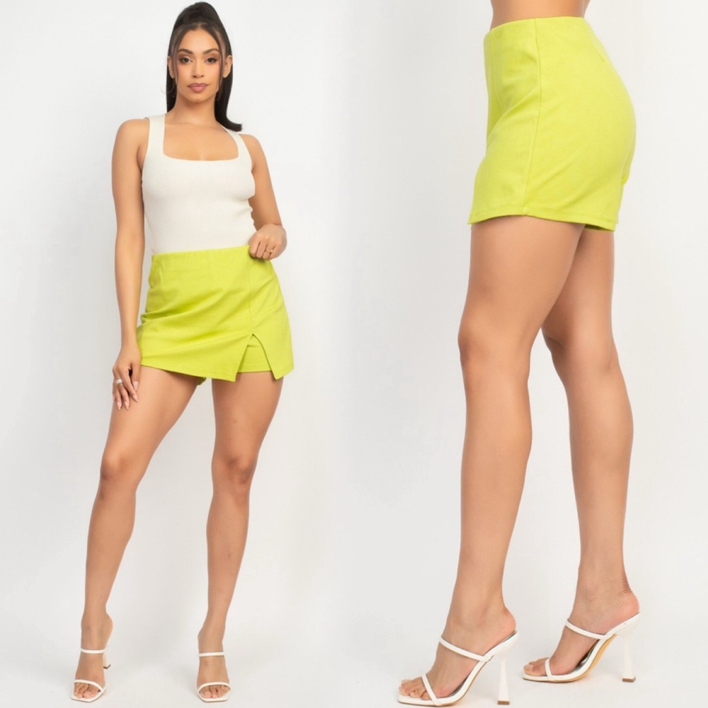 Lime Green Skort